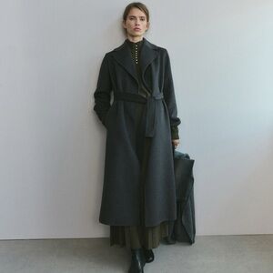 Mango Handmade Wool Coat with Belt